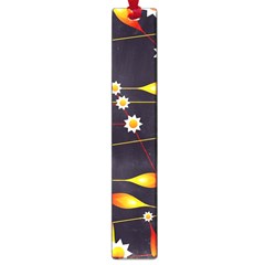 Flower Buds Floral Background Large Book Marks