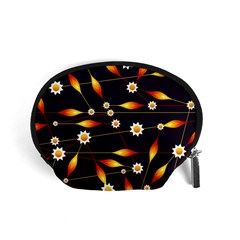 Flower Buds Floral Background Accessory Pouch (small)