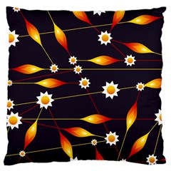 Flower Buds Floral Background Standard Flano Cushion Case (one Side) by HermanTelo