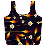 Flower Buds Floral Background Full Print Recycle Bag (XXXL) Front