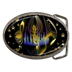 Background Level Clef Note Music Belt Buckles by HermanTelo