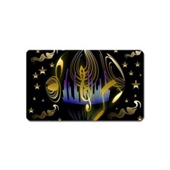 Background Level Clef Note Music Magnet (name Card) by HermanTelo