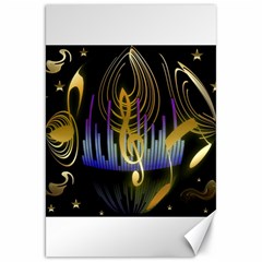 Background Level Clef Note Music Canvas 20  X 30  by HermanTelo