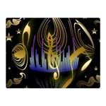 Background Level Clef Note Music Double Sided Flano Blanket (Mini)  35 x27  Blanket Front