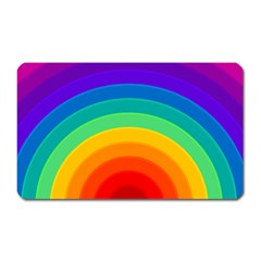 Rainbow Background Colorful Magnet (rectangular) by HermanTelo