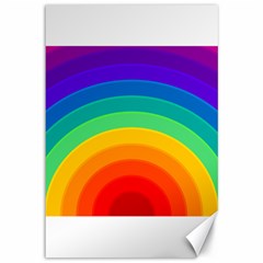 Rainbow Background Colorful Canvas 12  X 18  by HermanTelo