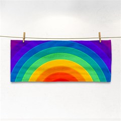 Rainbow Background Colorful Hand Towel