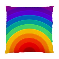 Rainbow Background Colorful Standard Cushion Case (two Sides)