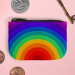 Rainbow Background Colorful Mini Coin Purse