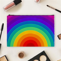 Rainbow Background Colorful Cosmetic Bag (large)