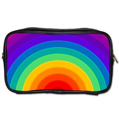 Rainbow Background Colorful Toiletries Bag (two Sides)