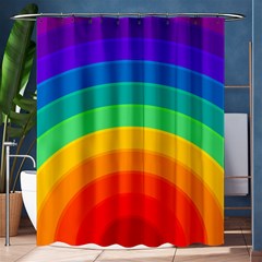 Rainbow Background Colorful Shower Curtain 60  X 72  (medium) 