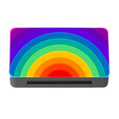 Rainbow Background Colorful Memory Card Reader With Cf by HermanTelo