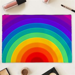 Rainbow Background Colorful Cosmetic Bag (xxl)