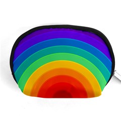 Rainbow Background Colorful Accessory Pouch (medium)