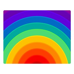 Rainbow Background Colorful Double Sided Flano Blanket (large) 