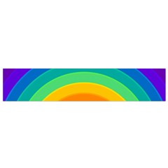 Rainbow Background Colorful Small Flano Scarf