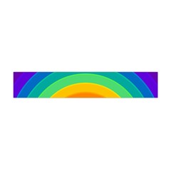 Rainbow Background Colorful Flano Scarf (mini)