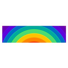 Rainbow Background Colorful Satin Scarf (oblong)