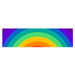 Rainbow Background Colorful Satin Scarf (Oblong) Front