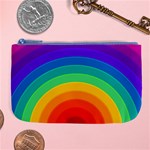 Rainbow Background Colorful Large Coin Purse Front