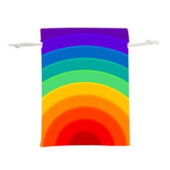 Rainbow Background Colorful Lightweight Drawstring Pouch (l)