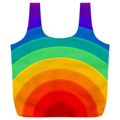 Rainbow Background Colorful Full Print Recycle Bag (xxl)