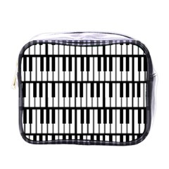 Piano Keys Mini Toiletries Bag (one Side) by bloomingvinedesign