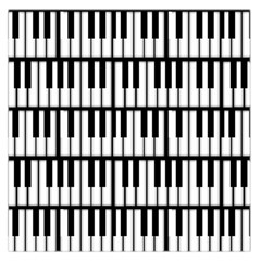 Piano Keys Large Satin Scarf (square) by bloomingvinedesign