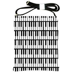 Piano Keys Shoulder Sling Bag by bloomingvinedesign