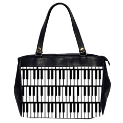 Piano Keys Oversize Office Handbag (2 Sides) by bloomingvinedesign