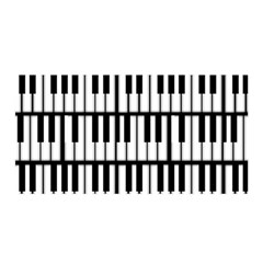 Piano Keys Satin Wrap by bloomingvinedesign