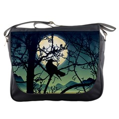 Branches Bird Moon Messenger Bag