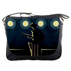 Musician Perform On Stage Messenger Bag by trulycreative