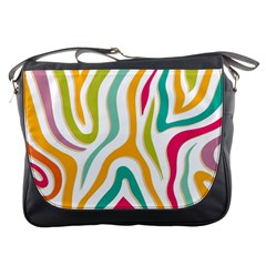 Colorful Zebra Pattern Messenger Bag