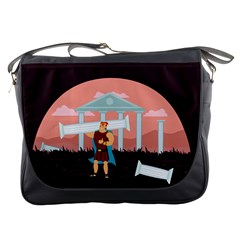 Hercules And Ruins Messenger Bag by trulycreative