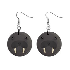 Cute Walrus Mini Button Earrings