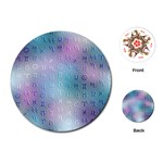 Zodiac Symbols Playing Cards Single Design (Round) Front