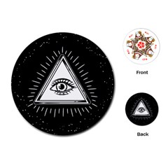 All Seeing Eye Playing Cards Single Design (round)