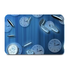 Time Clock Watch Hours Plate Mats by HermanTelo