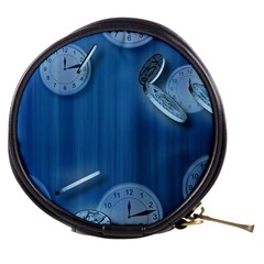 Time Clock Watch Hours Mini Makeup Bag