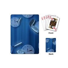 Time Clock Watch Hours Playing Cards Single Design (mini)