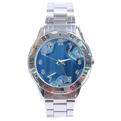 Time Clock Watch Hours Stainless Steel Analogue Watch