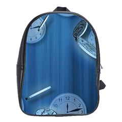 Time Clock Watch Hours School Bag (xl)