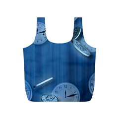 Time Clock Watch Hours Full Print Recycle Bag (s)