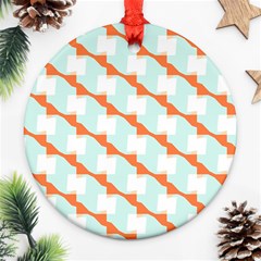 Wallpaper Chevron Round Ornament (two Sides)