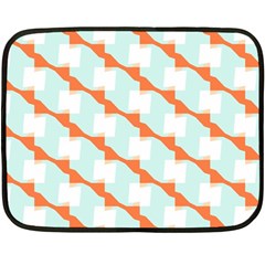 Wallpaper Chevron Double Sided Fleece Blanket (mini) 