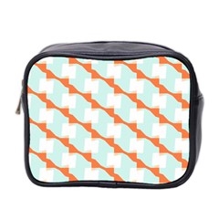 Wallpaper Chevron Mini Toiletries Bag (two Sides) by HermanTelo