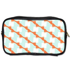 Wallpaper Chevron Toiletries Bag (two Sides)