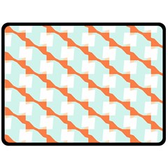 Wallpaper Chevron Double Sided Fleece Blanket (large)  by HermanTelo